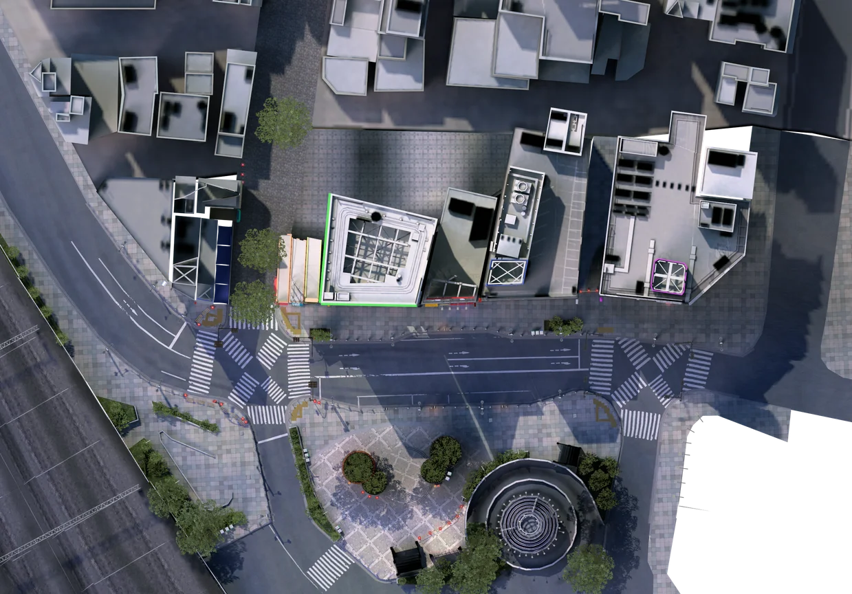 Shinjuku area 1 overhead view