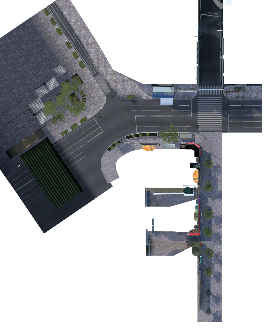 Shinjuku area 2 overhead view