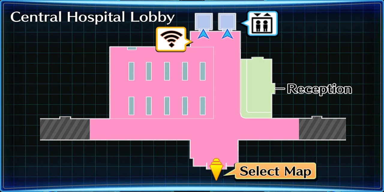 Central Hospital area 1 map