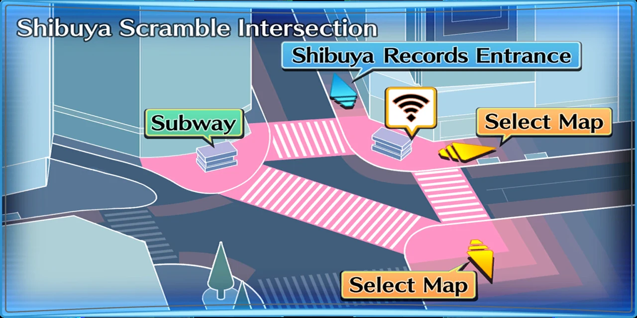 Shibuya area 1 map