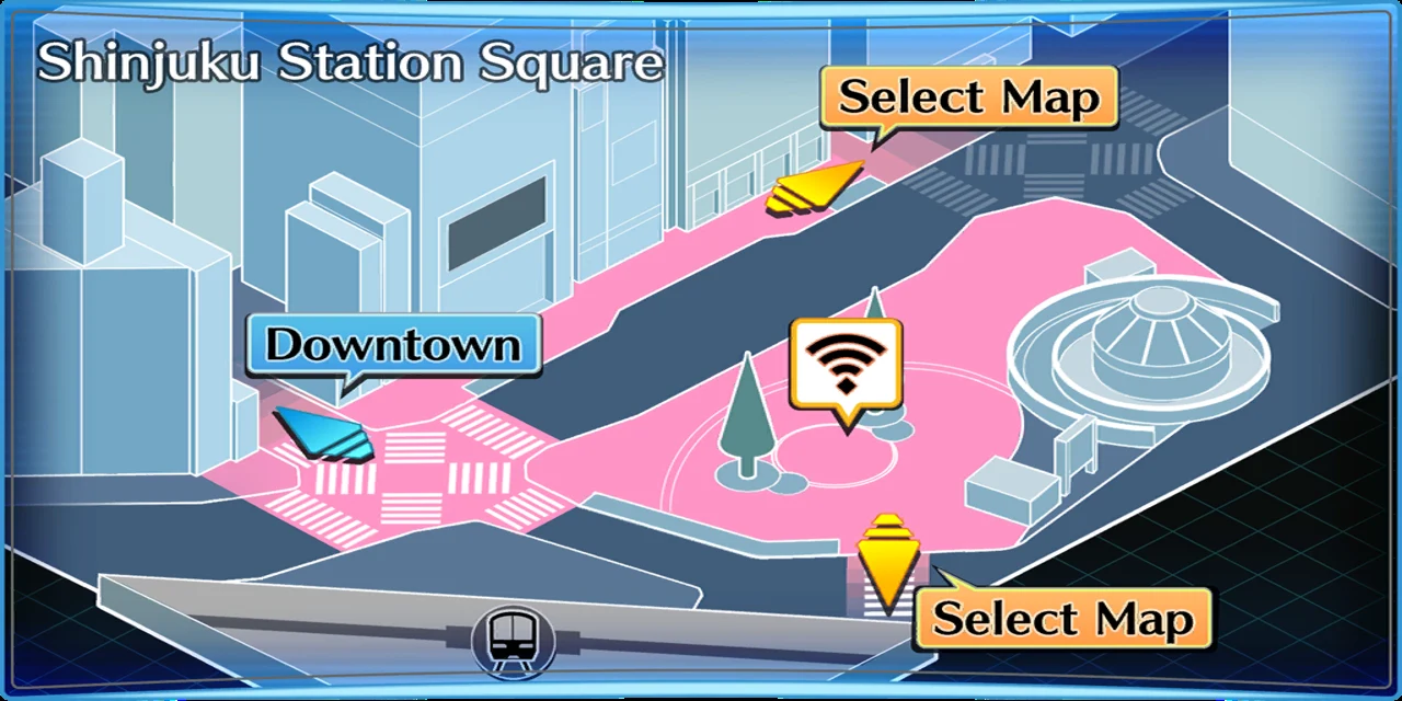 Shinjuku area 1 map
