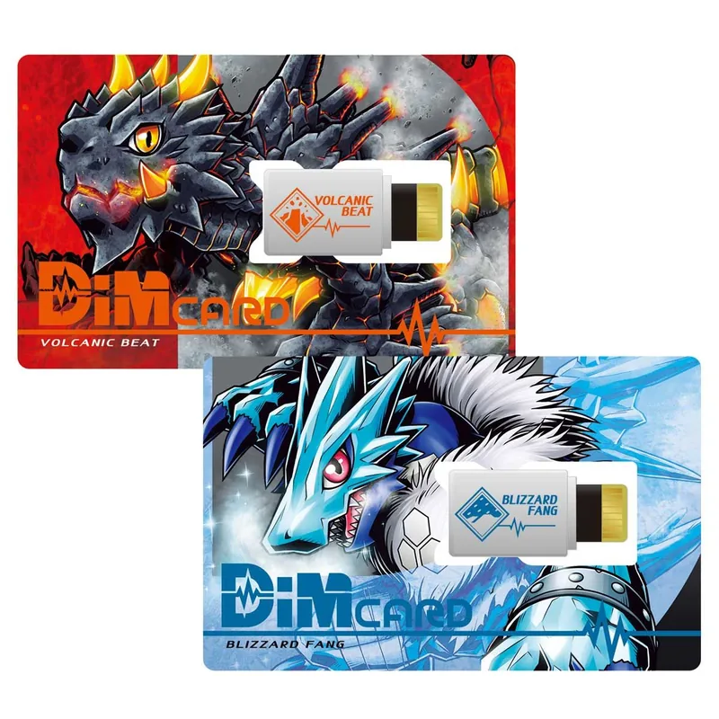 Digimon Dimカードセットvol.01 VOLCANIC BEAT&BLIZZARDFANG Product Photo