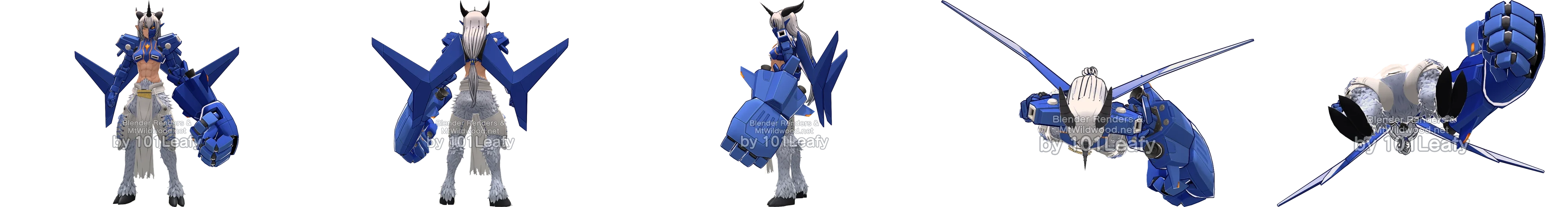 Aegiochusmon: Blue front