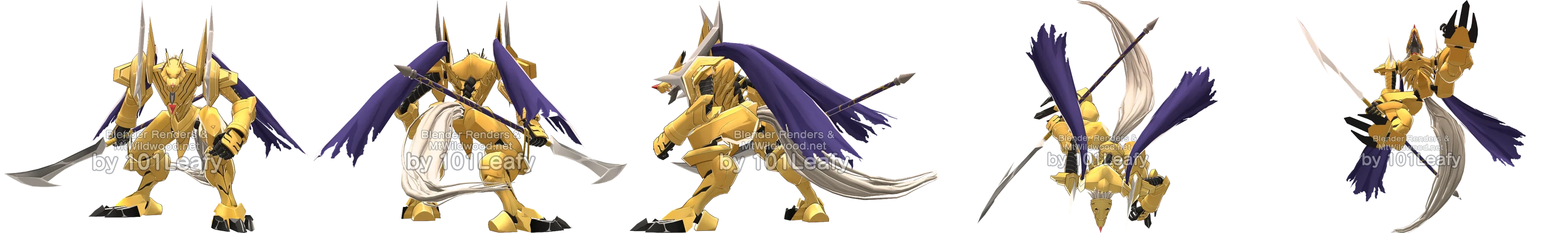 CresGarurumon front
