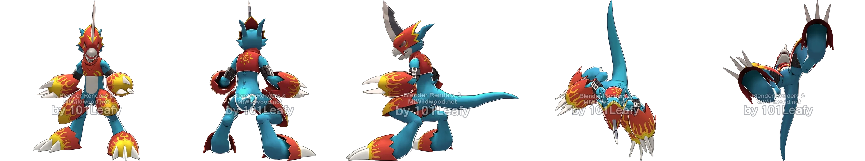 Flamedramon front