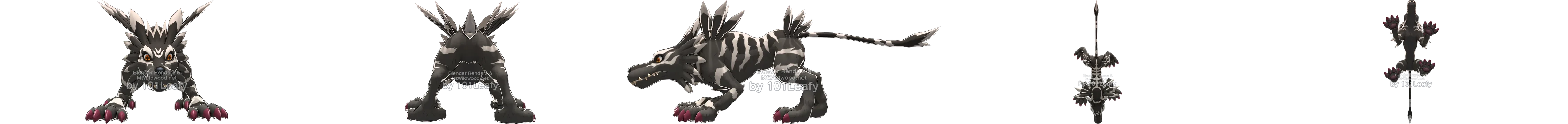 Garurumon (Black) front