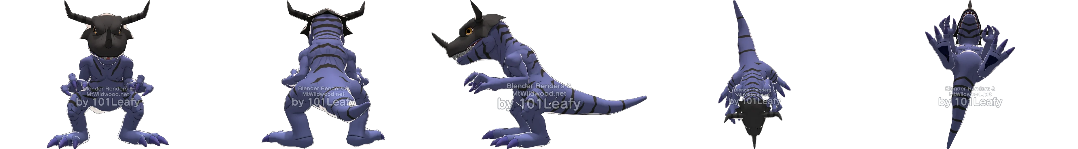 Greymon (Blue) front