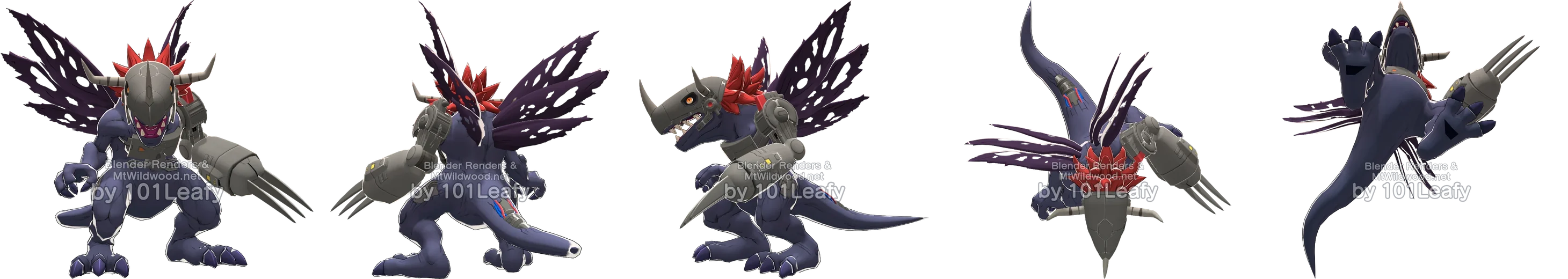 MetalGreymon (Blue) front