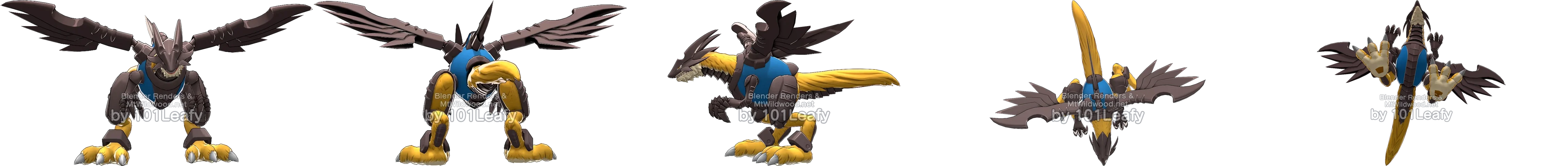 Raptordramon front