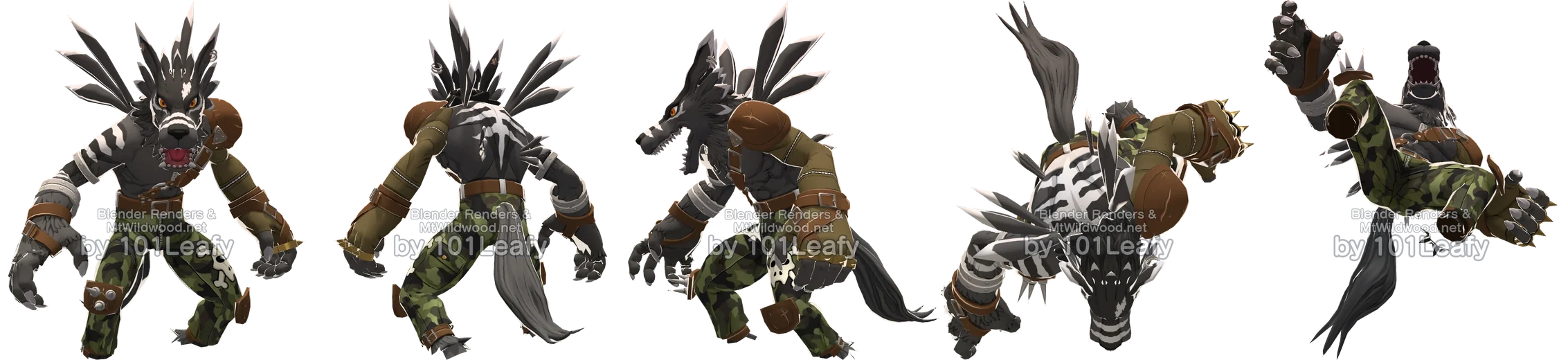 WereGarurumon (Black) front